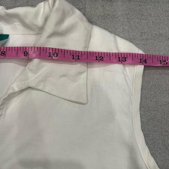 [6]Vintage La Redoute Linen/Cotton Maxi Sleeveless Shift Dress - Picture 4 of 8